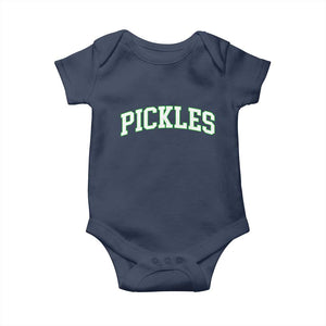 Vintage Pickle Baby Onesie Canning Season Pickle Lover Vintage Sports Style 80s 90s Gifts TS10 Navy Print Your Wear