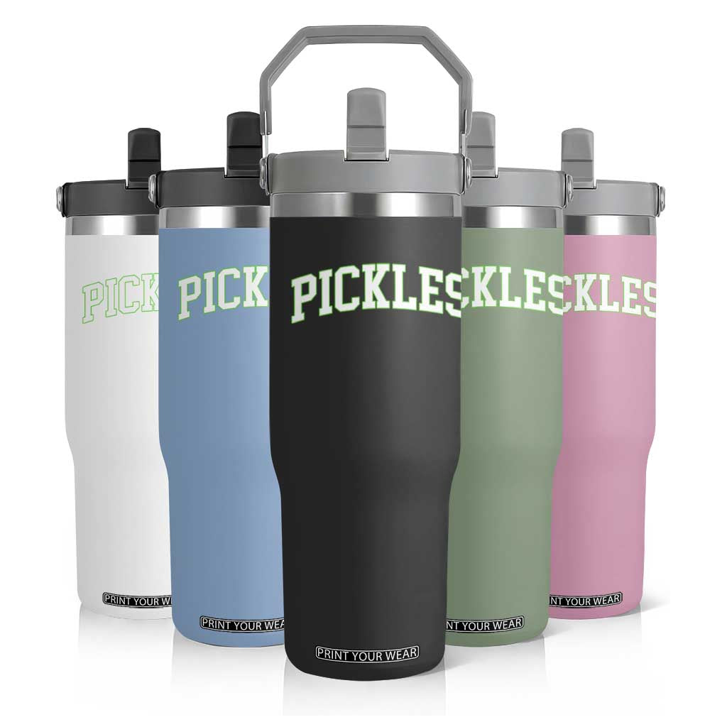 Vintage Pickle Flip Straw Tumbler Canning Season Pickle Lover Vintage Sports Style 80s 90s Gifts TS10 Print Your Wear