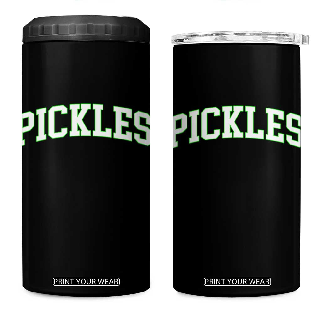 Vintage Pickle 4 in 1 Can Cooler Tumbler Canning Season Pickle Lover Vintage Sports Style 80s 90s Gifts TS10 One Size: 16 oz Black Print Your Wear