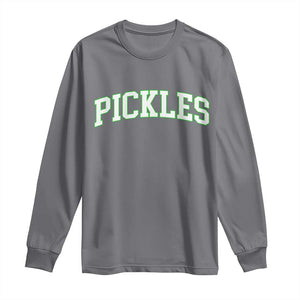 Vintage Pickle Long Sleeve Shirt Canning Season Pickle Lover Vintage Sports Style 80s 90s Gifts TS10 Charcoal Print Your Wear