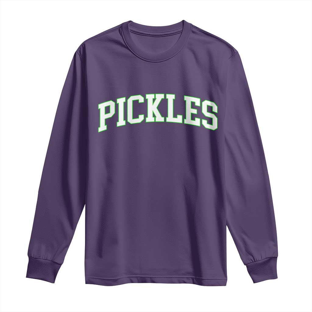 Vintage Pickle Long Sleeve Shirt Canning Season Pickle Lover Vintage Sports Style 80s 90s Gifts TS10 Purple Print Your Wear