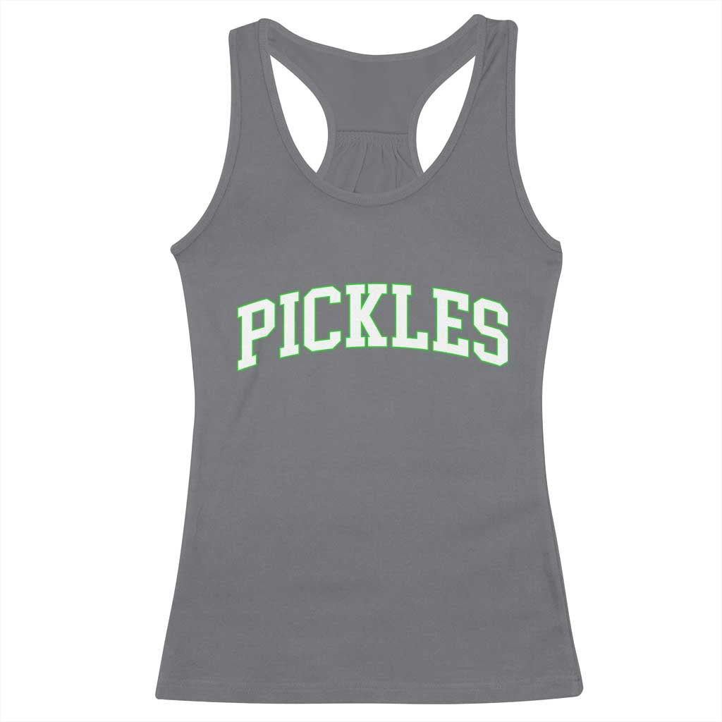 Vintage Pickle Racerback Tank Top Canning Season Pickle Lover Vintage Sports Style 80s 90s Gifts TS10 Charcoal Print Your Wear
