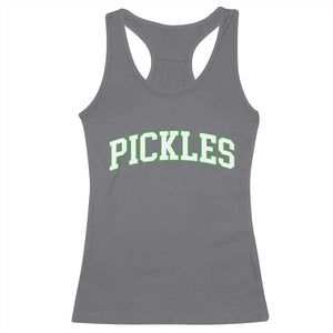 Vintage Pickle Racerback Tank Top Canning Season Pickle Lover Vintage Sports Style 80s 90s Gifts TS10 Charcoal Print Your Wear