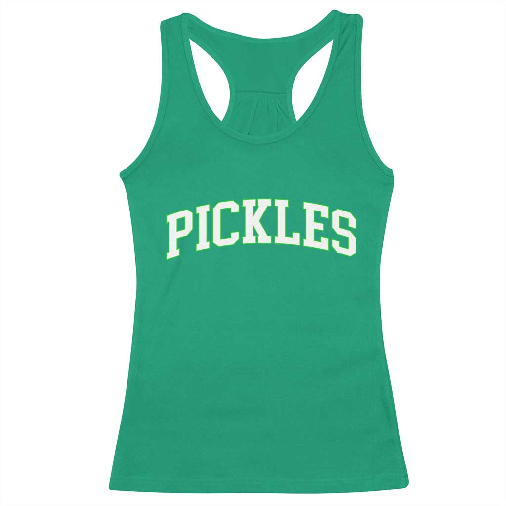 Vintage Pickle Racerback Tank Top Canning Season Pickle Lover Vintage Sports Style 80s 90s Gifts TS10 Irish Green Print Your Wear