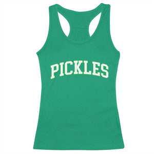 Vintage Pickle Racerback Tank Top Canning Season Pickle Lover Vintage Sports Style 80s 90s Gifts TS10 Irish Green Print Your Wear