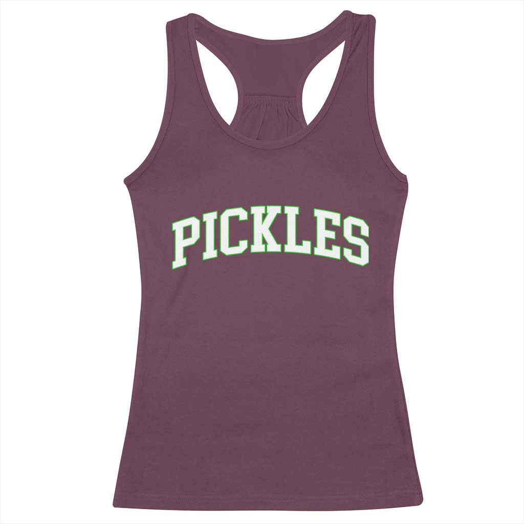 Vintage Pickle Racerback Tank Top Canning Season Pickle Lover Vintage Sports Style 80s 90s Gifts TS10 Maroon Print Your Wear