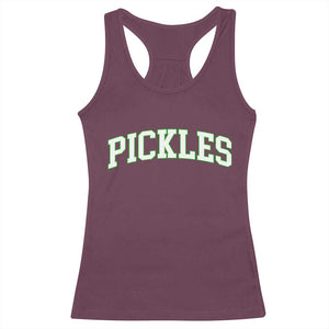 Vintage Pickle Racerback Tank Top Canning Season Pickle Lover Vintage Sports Style 80s 90s Gifts TS10 Maroon Print Your Wear