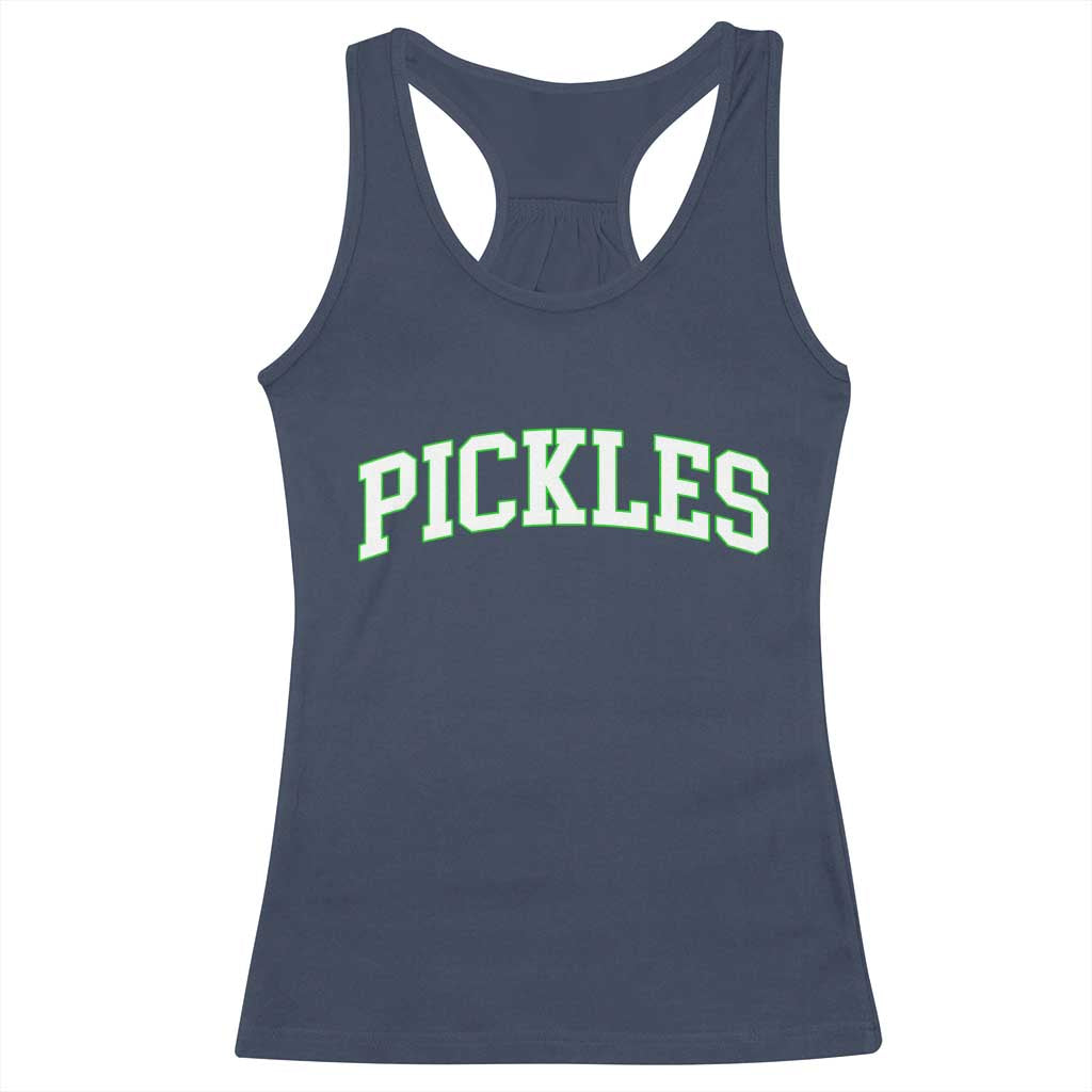 Vintage Pickle Racerback Tank Top Canning Season Pickle Lover Vintage Sports Style 80s 90s Gifts TS10 Navy Print Your Wear