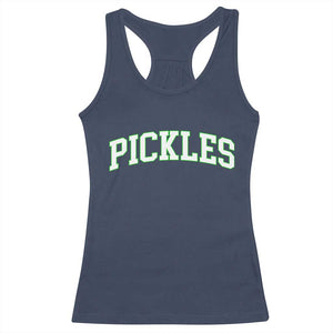Vintage Pickle Racerback Tank Top Canning Season Pickle Lover Vintage Sports Style 80s 90s Gifts TS10 Navy Print Your Wear