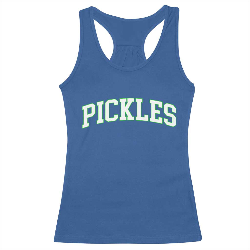 Vintage Pickle Racerback Tank Top Canning Season Pickle Lover Vintage Sports Style 80s 90s Gifts TS10 Royal Blue Print Your Wear