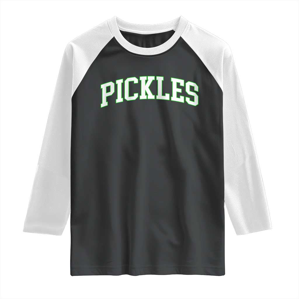 Vintage Pickle Raglan Shirt Canning Season Pickle Lover Vintage Sports Style 80s 90s Gifts TS10 Black White Print Your Wear