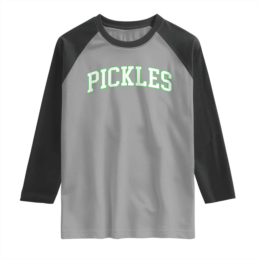 Vintage Pickle Raglan Shirt Canning Season Pickle Lover Vintage Sports Style 80s 90s Gifts TS10 Sport Gray Black Print Your Wear