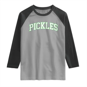 Vintage Pickle Raglan Shirt Canning Season Pickle Lover Vintage Sports Style 80s 90s Gifts TS10 Sport Gray Black Print Your Wear