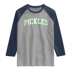 Vintage Pickle Raglan Shirt Canning Season Pickle Lover Vintage Sports Style 80s 90s Gifts TS10 Sport Gray Navy Print Your Wear
