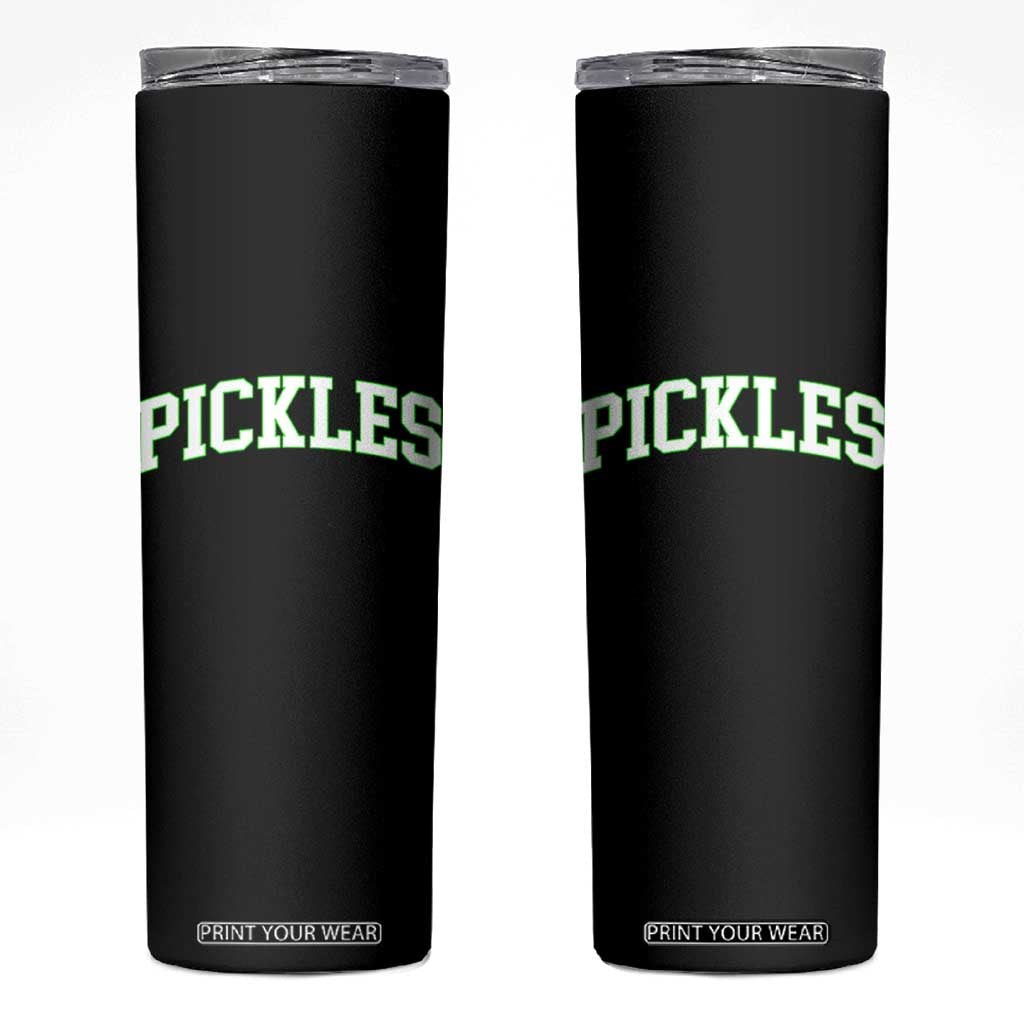 Vintage Pickle Skinny Tumbler Canning Season Pickle Lover Vintage Sports Style 80s 90s Gifts TS10 Black Print Your Wear