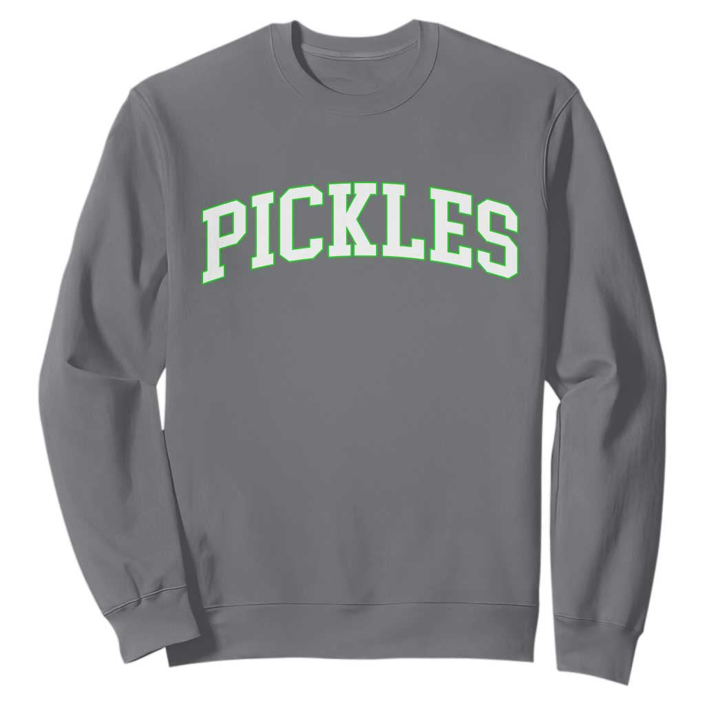 Vintage Pickle Sweatshirt Canning Season Pickle Lover Vintage Sports Style 80s 90s Gifts TS10 Charcoal Print Your Wear