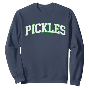Vintage Pickle Sweatshirt Canning Season Pickle Lover Vintage Sports Style 80s 90s Gifts TS10 Navy Print Your Wear