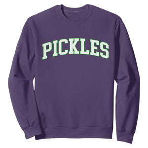 Vintage Pickle Sweatshirt Canning Season Pickle Lover Vintage Sports Style 80s 90s Gifts TS10 Purple Print Your Wear