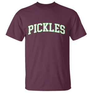 Vintage Pickle T Shirt Canning Season Pickle Lover Vintage Sports Style 80s 90s Gifts TS10 Maroon Print Your Wear
