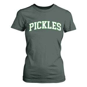 Vintage Pickle T Shirt For Women Canning Season Pickle Lover Vintage Sports Style 80s 90s Gifts TS10 Dark Forest Green Print Your Wear