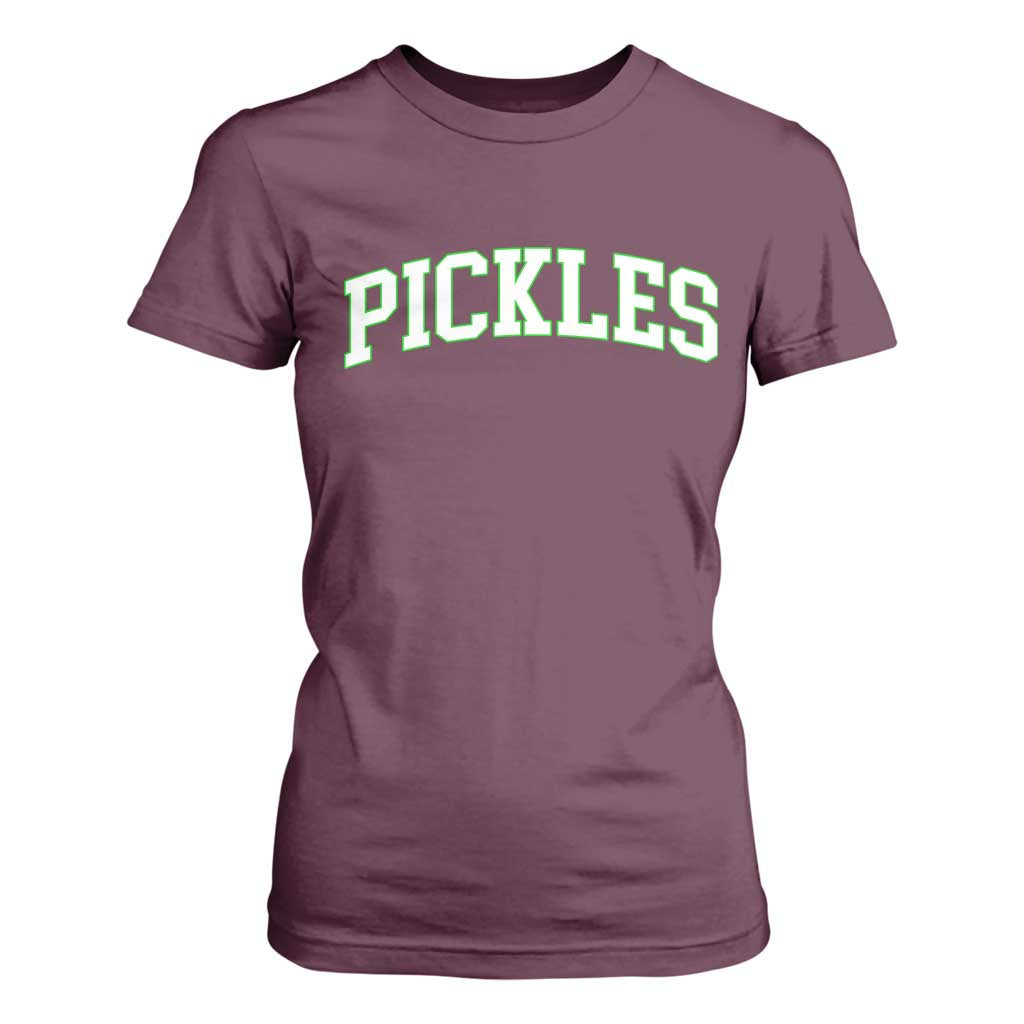 Vintage Pickle T Shirt For Women Canning Season Pickle Lover Vintage Sports Style 80s 90s Gifts TS10 Maroon Print Your Wear