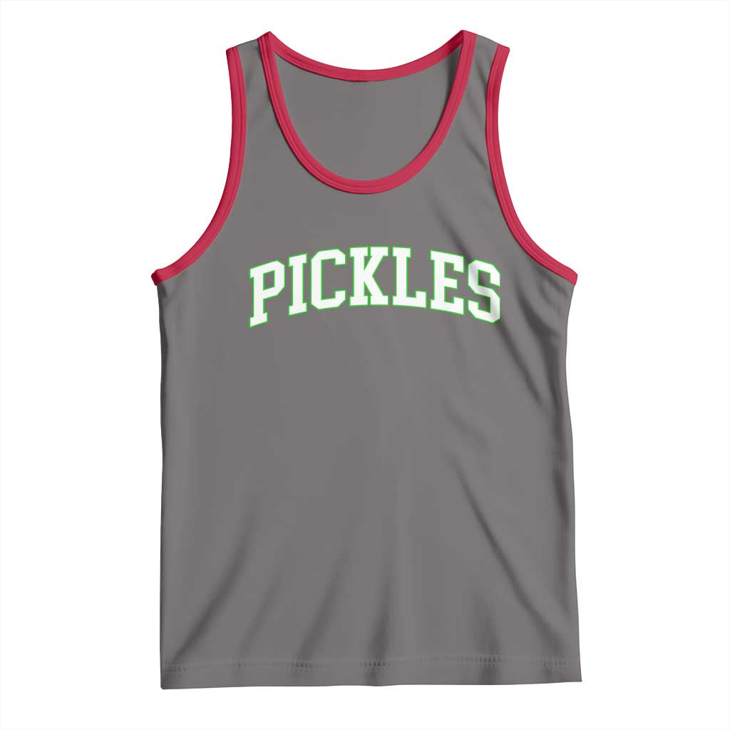 Vintage Pickle Tank Top Canning Season Pickle Lover Vintage Sports Style 80s 90s Gifts TS10 Deep Heather Red Print Your Wear