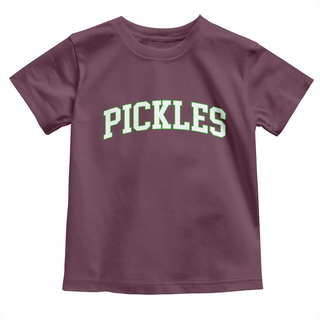 Vintage Pickle Toddler T Shirt Canning Season Pickle Lover Vintage Sports Style 80s 90s Gifts TS10 Maroon Print Your Wear
