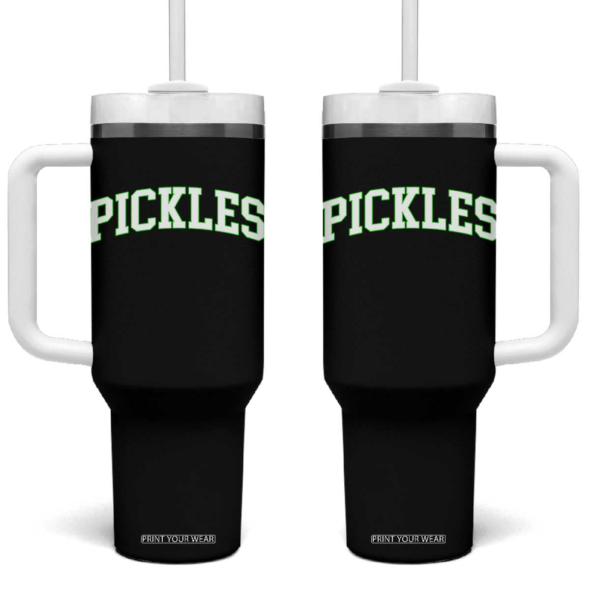 Vintage Pickle Tumbler With Handle Canning Season Pickle Lover Vintage Sports Style 80s 90s Gifts TS10 One Size: 40 oz Black Print Your Wear