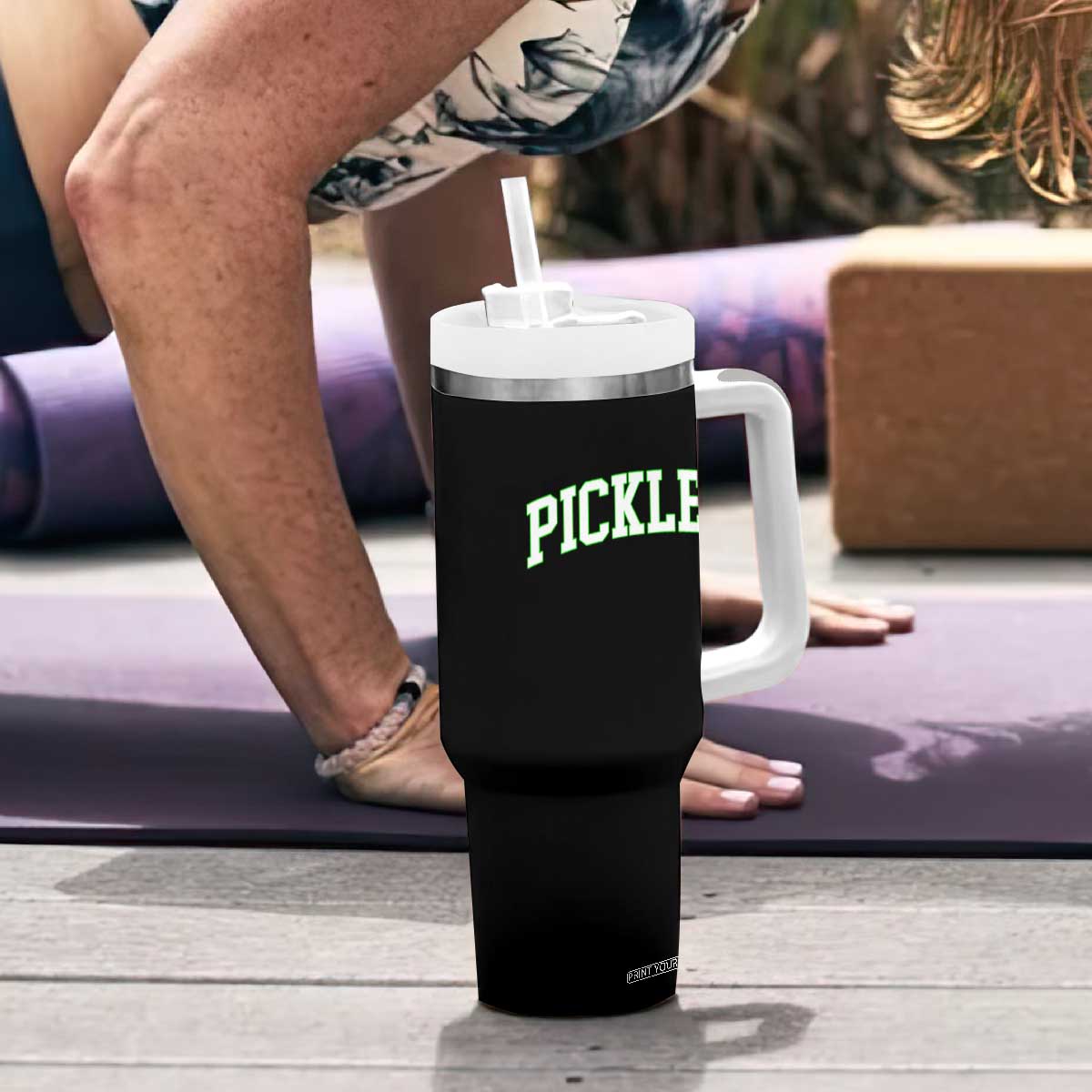 Vintage Pickle Tumbler With Handle Canning Season Pickle Lover Vintage Sports Style 80s 90s Gifts TS10 Print Your Wear