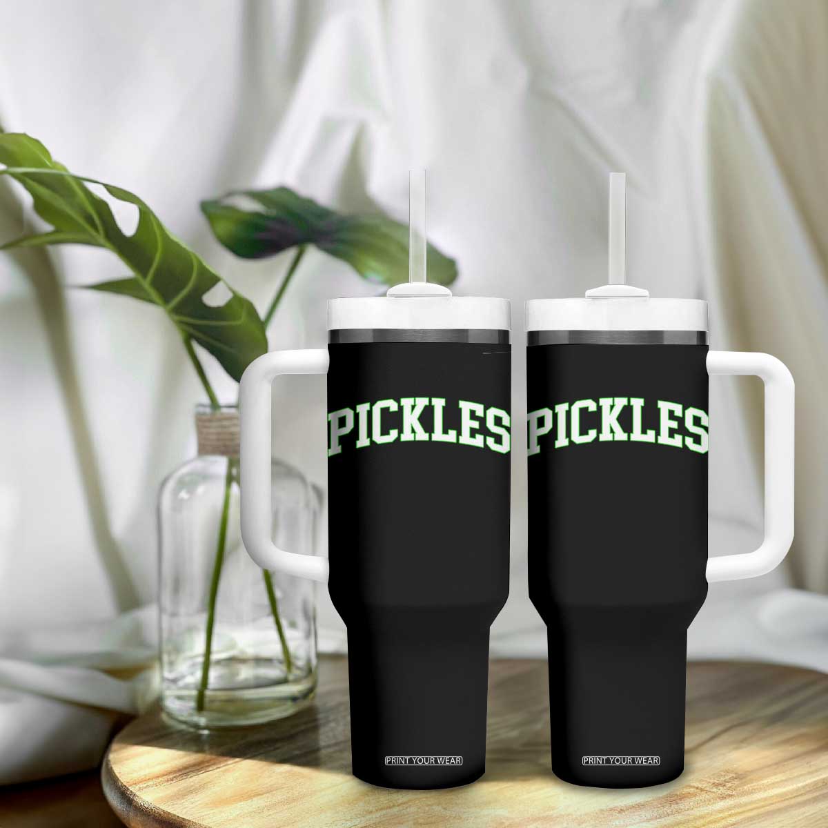 Vintage Pickle Tumbler With Handle Canning Season Pickle Lover Vintage Sports Style 80s 90s Gifts TS10 Print Your Wear