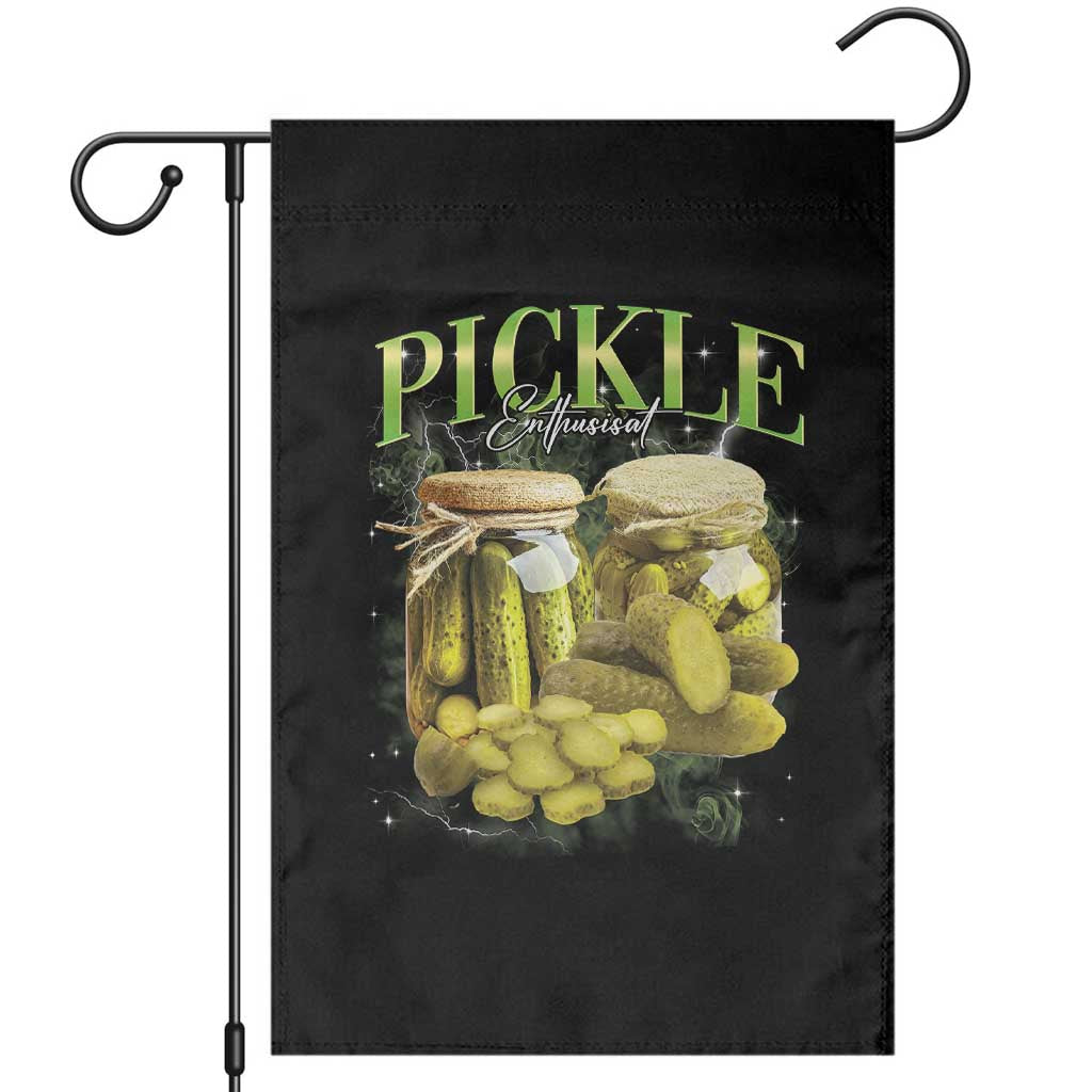 Pickle Lovers Garden Flag Retro Pickle Enthusiast Vintage 90s Graphic TS10 Black Print Your Wear