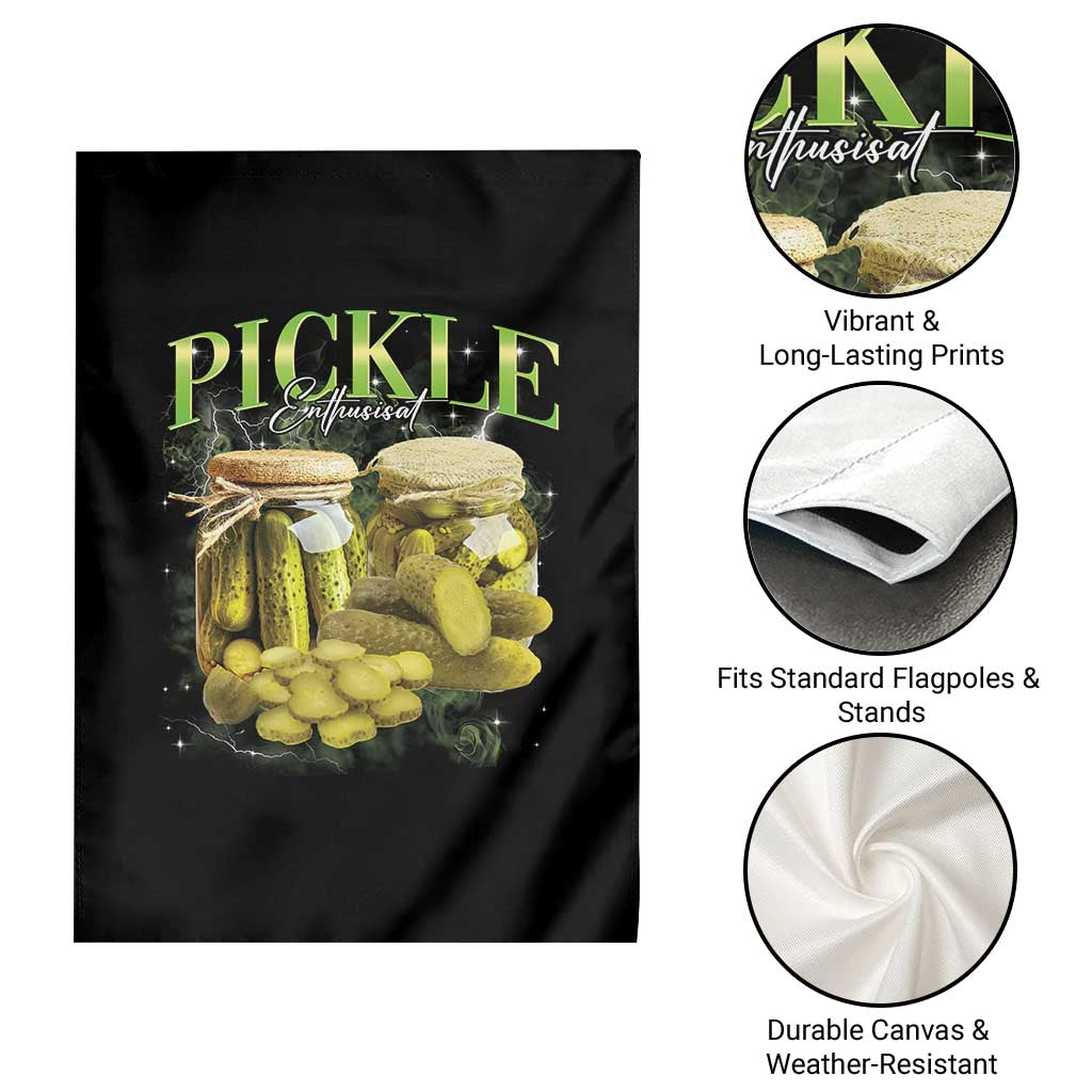 Pickle Lovers Garden Flag Retro Pickle Enthusiast Vintage 90s Graphic TS10 Print Your Wear