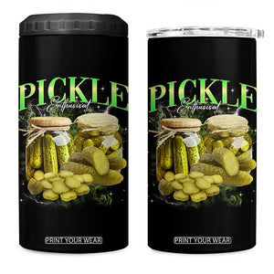 Pickle Lovers 4 in 1 Can Cooler Tumbler Retro Pickle Enthusiast Vintage 90s Graphic TS10 One Size: 16 oz Black Print Your Wear