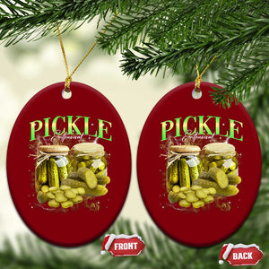 Pickle Lovers Ceramic Ornament Retro Pickle Enthusiast Vintage 90s Graphic TS10 Print Your Wear