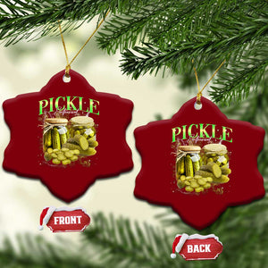 Pickle Lovers Ceramic Ornament Retro Pickle Enthusiast Vintage 90s Graphic TS10 Print Your Wear