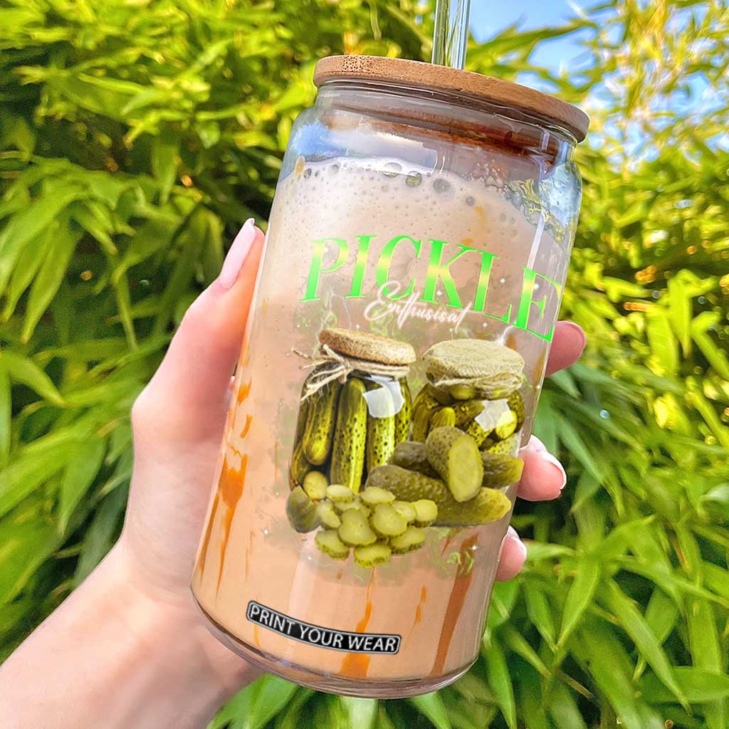 Pickle Lovers Glass Can Retro Pickle Enthusiast Vintage 90s Graphic TS10 Black Print Your Wear