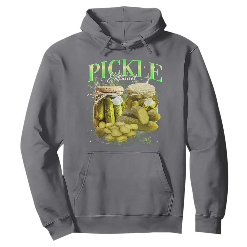 Pickle Lovers Hoodie Retro Pickle Enthusiast Vintage 90s Graphic TS10 Charcoal Print Your Wear