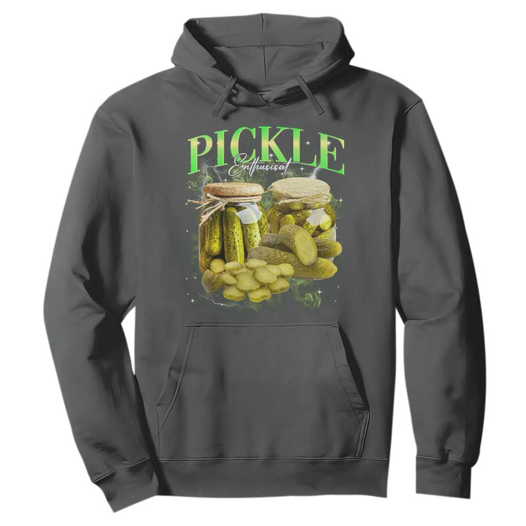 Pickle Lovers Hoodie Retro Pickle Enthusiast Vintage 90s Graphic TS10 Dark Heather Print Your Wear