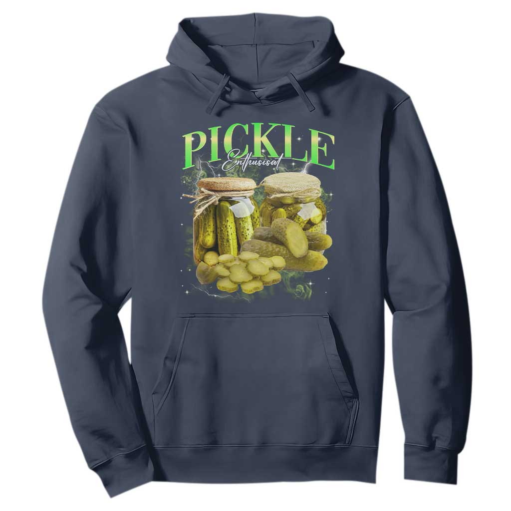 Pickle Lovers Hoodie Retro Pickle Enthusiast Vintage 90s Graphic TS10 Navy Print Your Wear