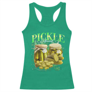 Pickle Lovers Racerback Tank Top Retro Pickle Enthusiast Vintage 90s Graphic TS10 Irish Green Print Your Wear