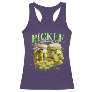 Pickle Lovers Racerback Tank Top Retro Pickle Enthusiast Vintage 90s Graphic TS10 Purple Print Your Wear