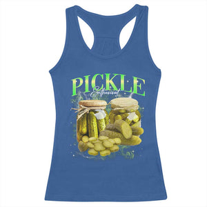 Pickle Lovers Racerback Tank Top Retro Pickle Enthusiast Vintage 90s Graphic TS10 Royal Blue Print Your Wear