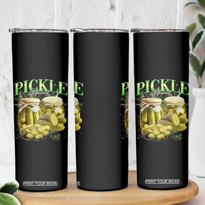Pickle Lovers Skinny Tumbler Retro Pickle Enthusiast Vintage 90s Graphic TS10 Print Your Wear