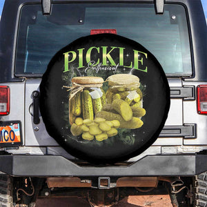 Pickle Lovers Spare Tire Cover Retro Pickle Enthusiast Vintage 90s Graphic TS10 No hole Black Print Your Wear