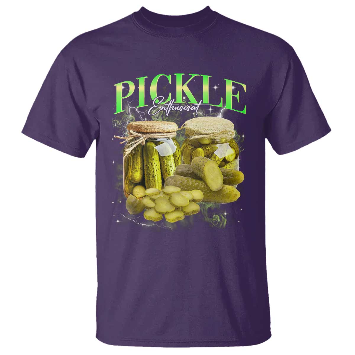 Pickle Lovers T Shirt Retro Pickle Enthusiast Vintage 90s Graphic TS10 Purple Print Your Wear