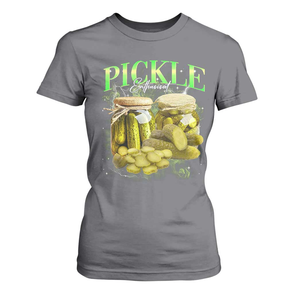 Pickle Lovers T Shirt For Women Retro Pickle Enthusiast Vintage 90s Graphic TS10 Charcoal Print Your Wear