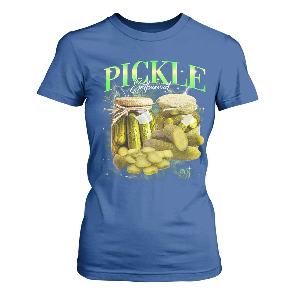 Pickle Lovers T Shirt For Women Retro Pickle Enthusiast Vintage 90s Graphic TS10 Royal Blue Print Your Wear
