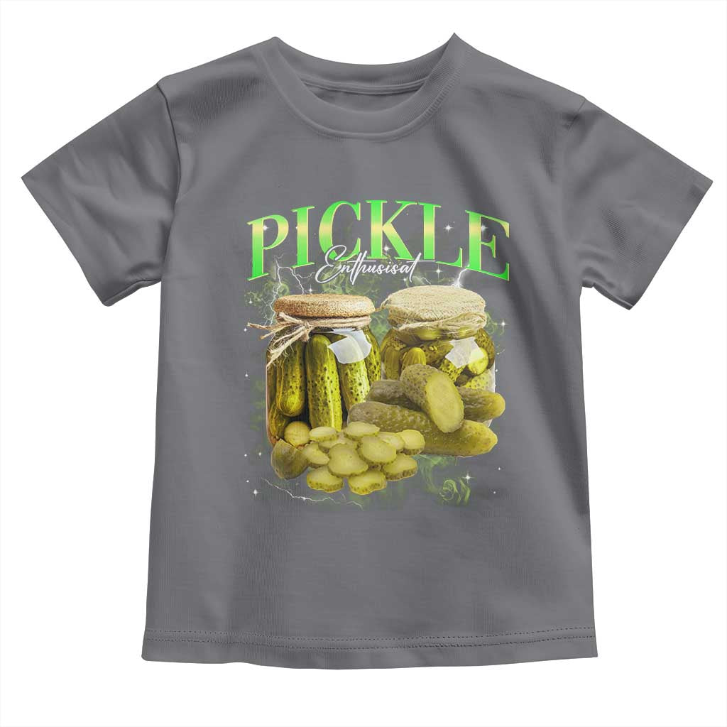 Pickle Lovers Toddler T Shirt Retro Pickle Enthusiast Vintage 90s Graphic TS10 Charcoal Print Your Wear