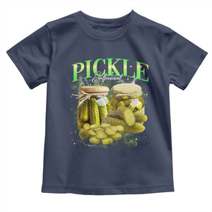 Pickle Lovers Toddler T Shirt Retro Pickle Enthusiast Vintage 90s Graphic TS10 Navy Print Your Wear