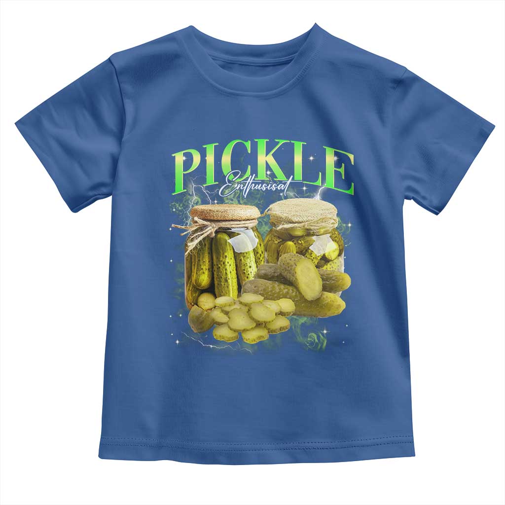 Pickle Lovers Toddler T Shirt Retro Pickle Enthusiast Vintage 90s Graphic TS10 Royal Blue Print Your Wear